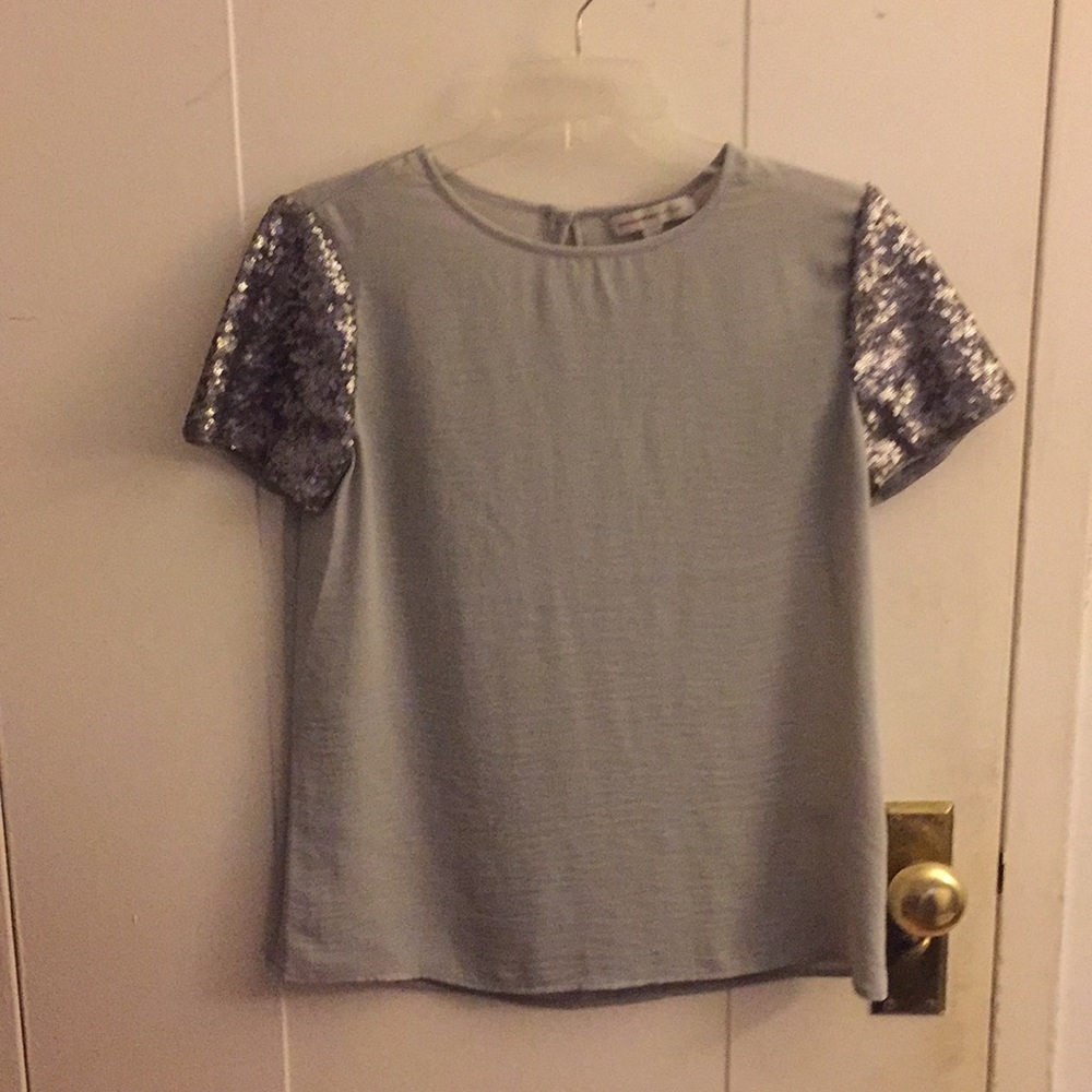 Banana Republic Silver Top